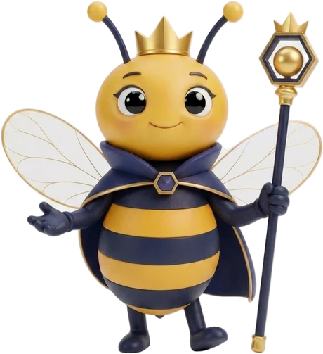 Bee, la reina de QueenBee, extiende la mano invitando a pasar